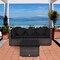 4 Pieces Ottoman Garden Patio Rattan Wicker Furniture Set with Cushion